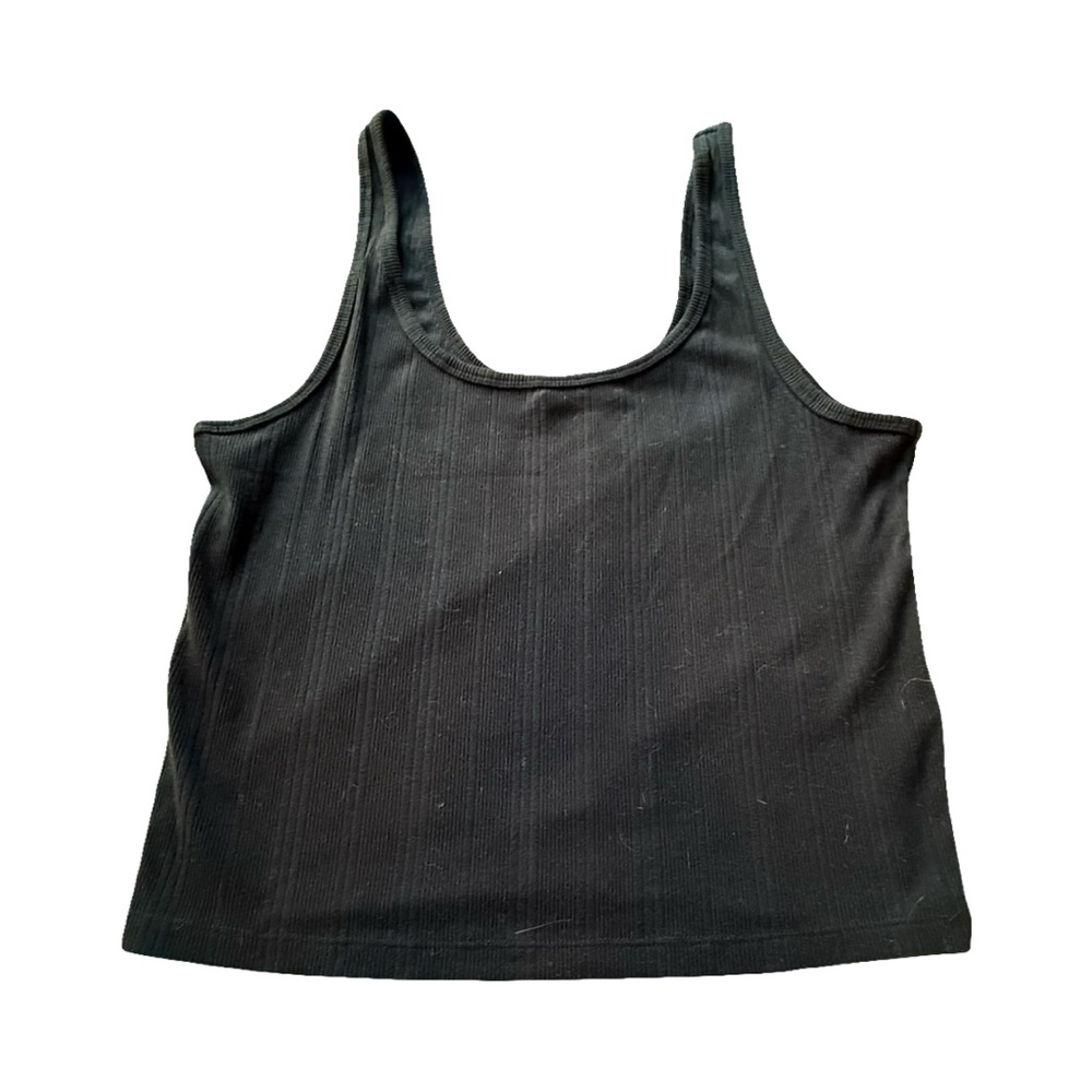 Abercrombie & Fitch Dark Gray Ribbed Tank Top
